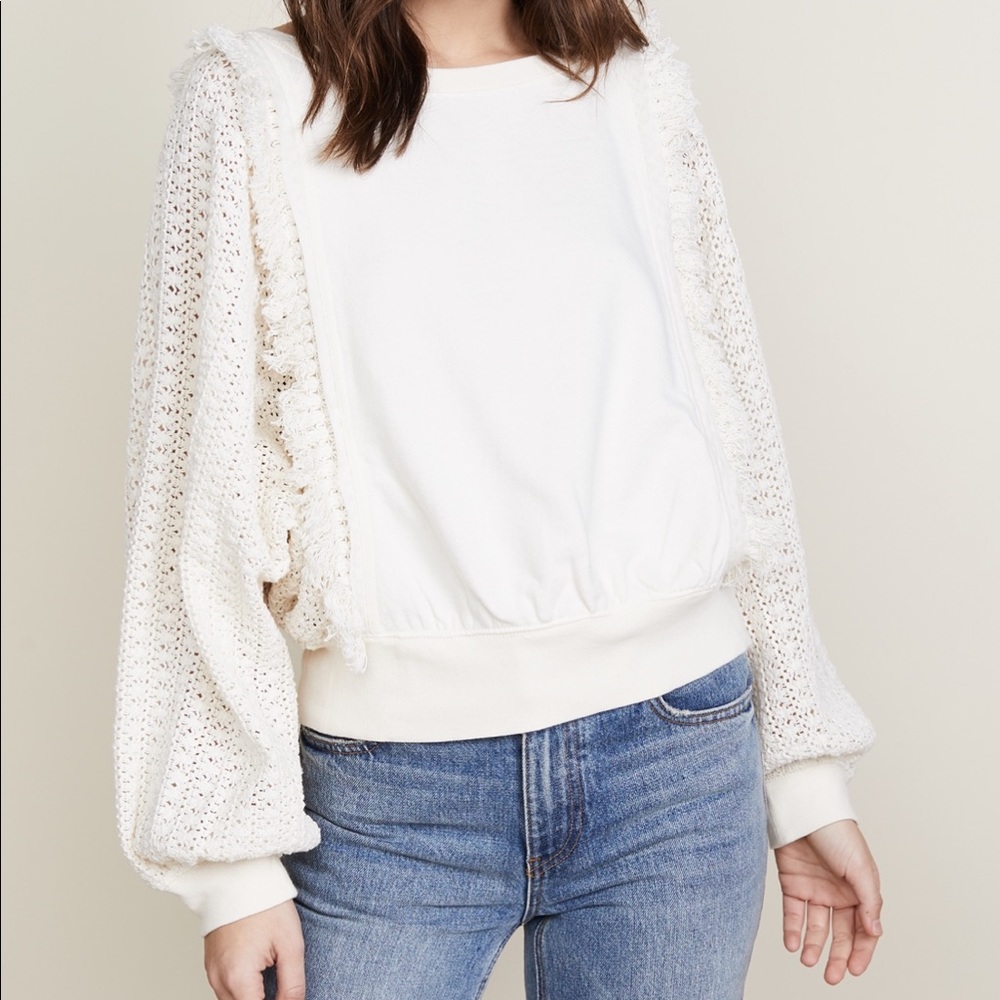 Free People Faff and Fringe Pullover NWT